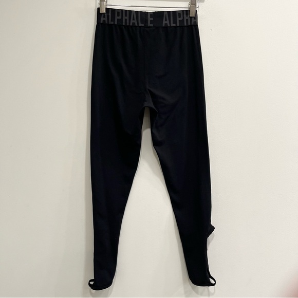 Alphalete Black Hi Rise Lattice Cut Out Calf Leggings Small - Picture 2 of 8